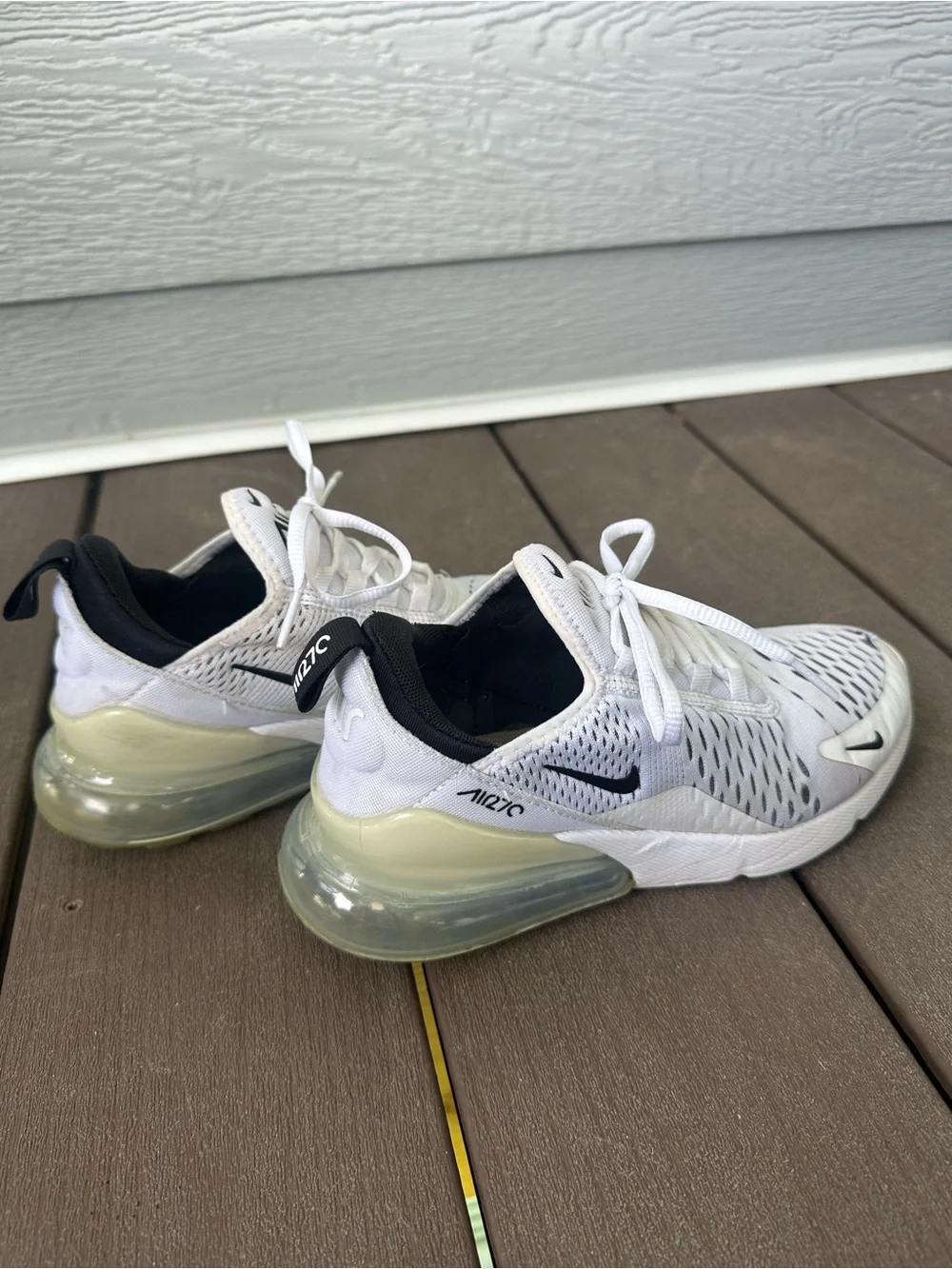 Nike Air Max 270 White/Black Women’s Athletic Shoes